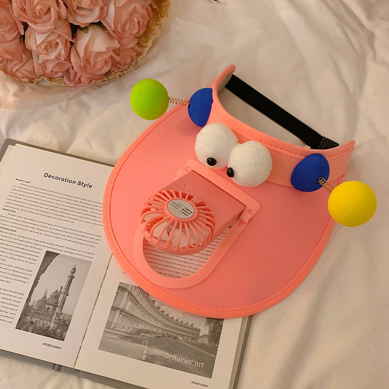 One-piece Sun Hat With Fan Sunshade Sun Protection Hat